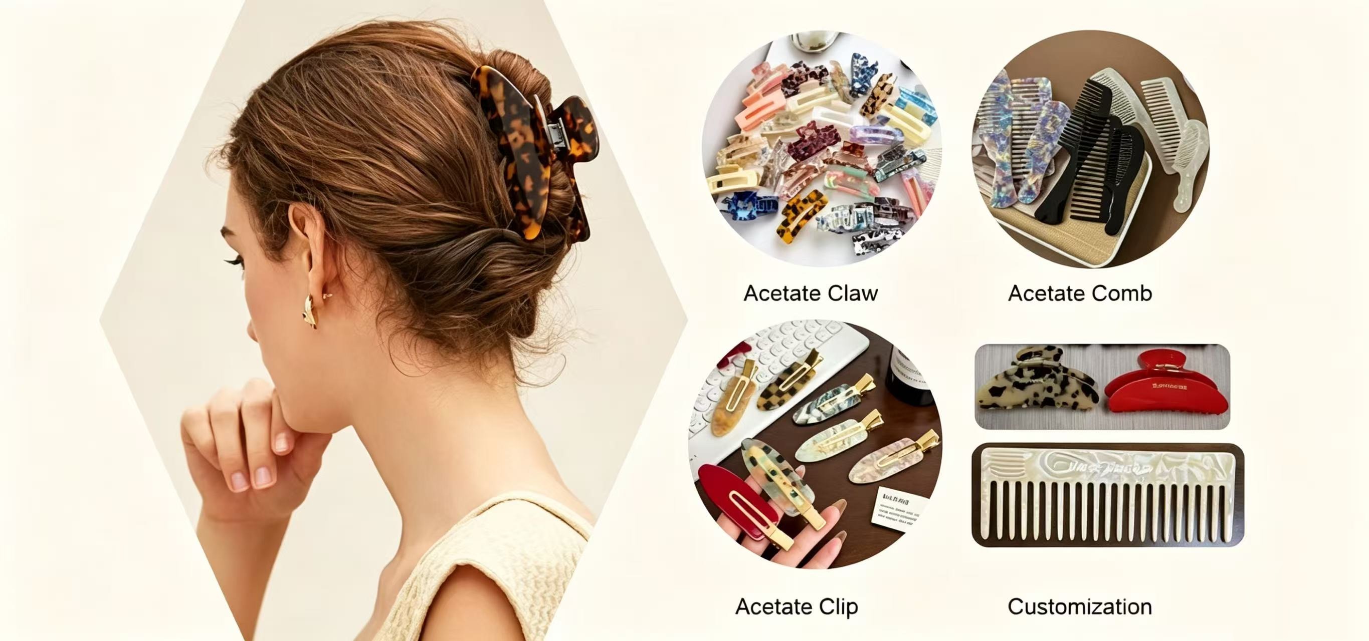 Acetate Hair Accessories