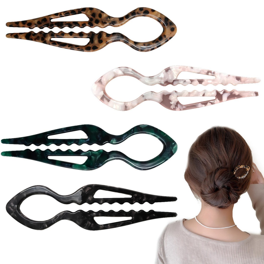 Wholesale Hot Selling Hair Clips U Hairpin Fashion Custom Logo Hair Pins Acetate U Shape Hairpins for Women